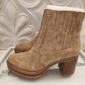 Steve Madden "Sarcastic" Brown Faux Leather Zip Up Ankle Boots Shoes NWT. 11
